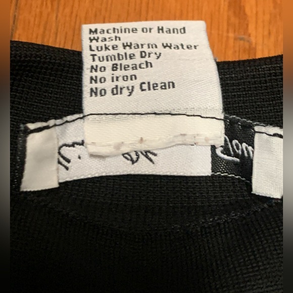 Women's Small 100% Acrylic Ming Wang Toula Gold Button Pocket Cardigan Blazer - Picture 8 of 16